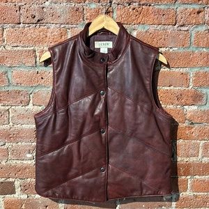 Vintage J. Crew Leather Vest